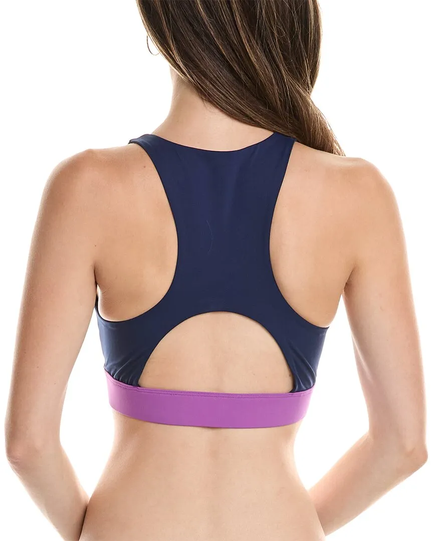 Terez Action Colorblock V-Neck Racerback Bra