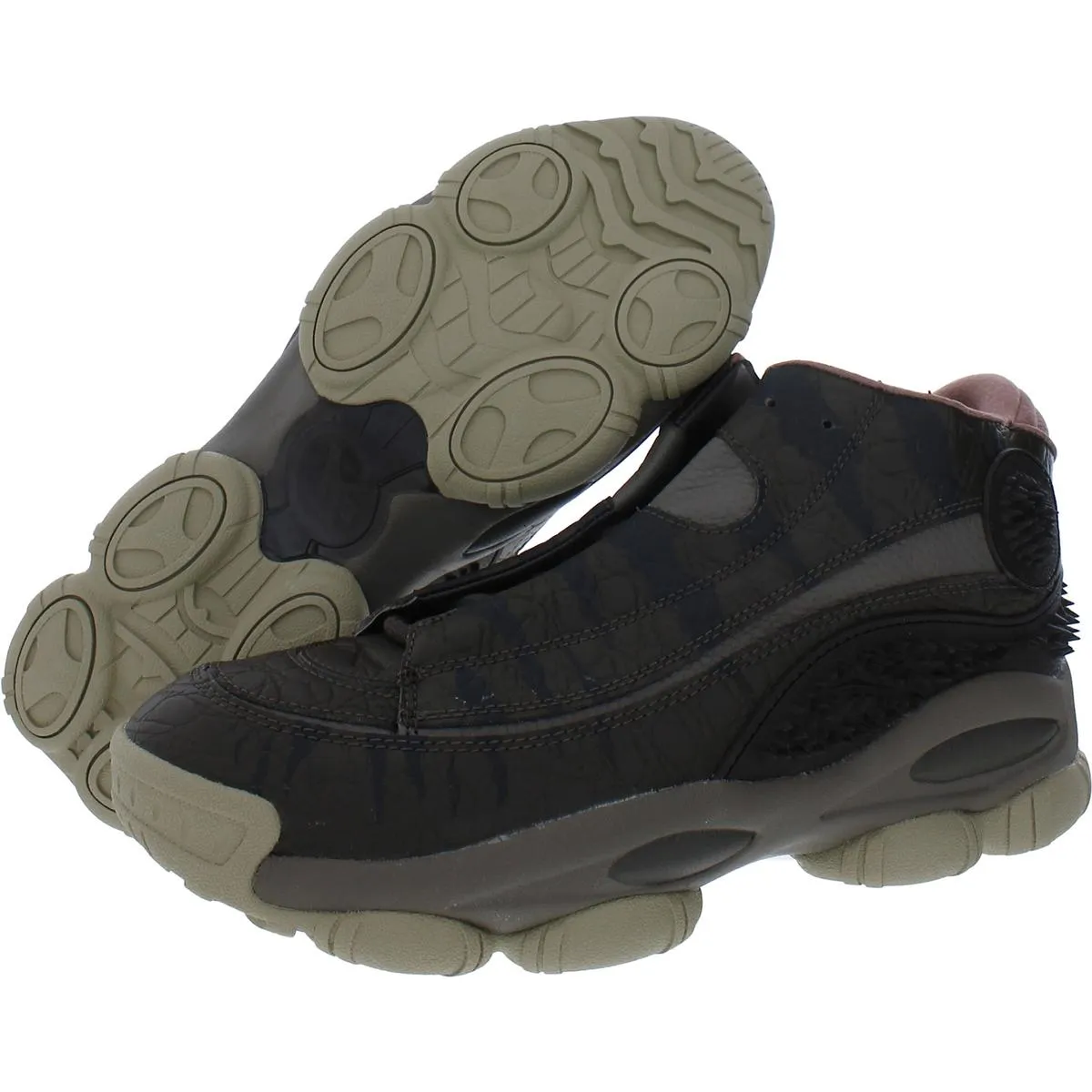THE ANSWER DMX Mens Faux Leather Fitness Basketball Shoes