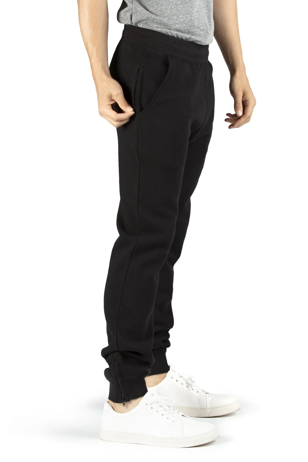 Threadfast Apparel Mens Ultimate Fleece Sweatpants w/ Pockets - Black