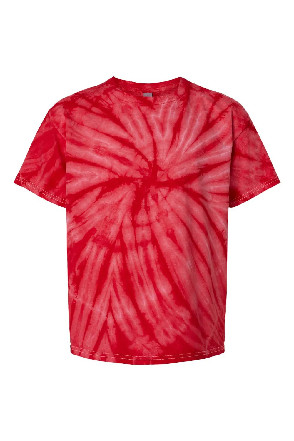 Tie-Dye Youth Short Sleeve Crewneck T-Shirt - Red