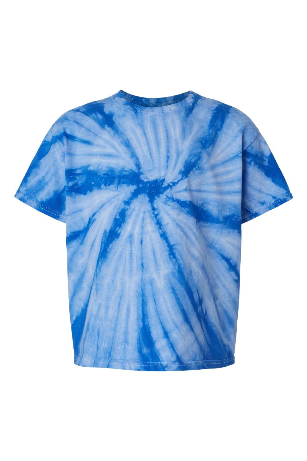 Tie-Dye Youth Short Sleeve Crewneck T-Shirt - Royal Blue