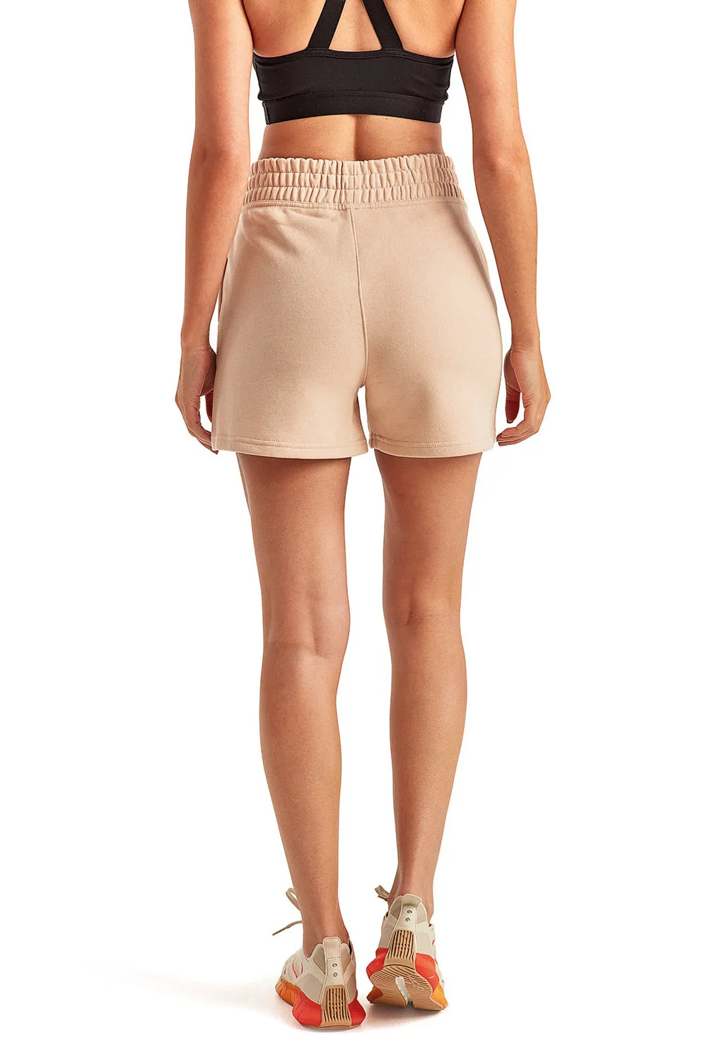 TriDri Womens Maria Jogger Shorts w/ Pockets - Nude - Closeout