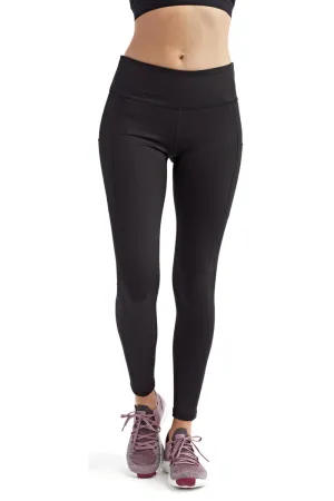 TriDri Womens Performance Leggings w/ Pockets - Black