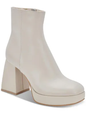 Ulyses Womens Leather Casual Ankle Boots