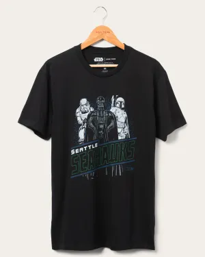 Unisex Star Wars x Junk Food x NFL Dark Side Team Seahawks Tee