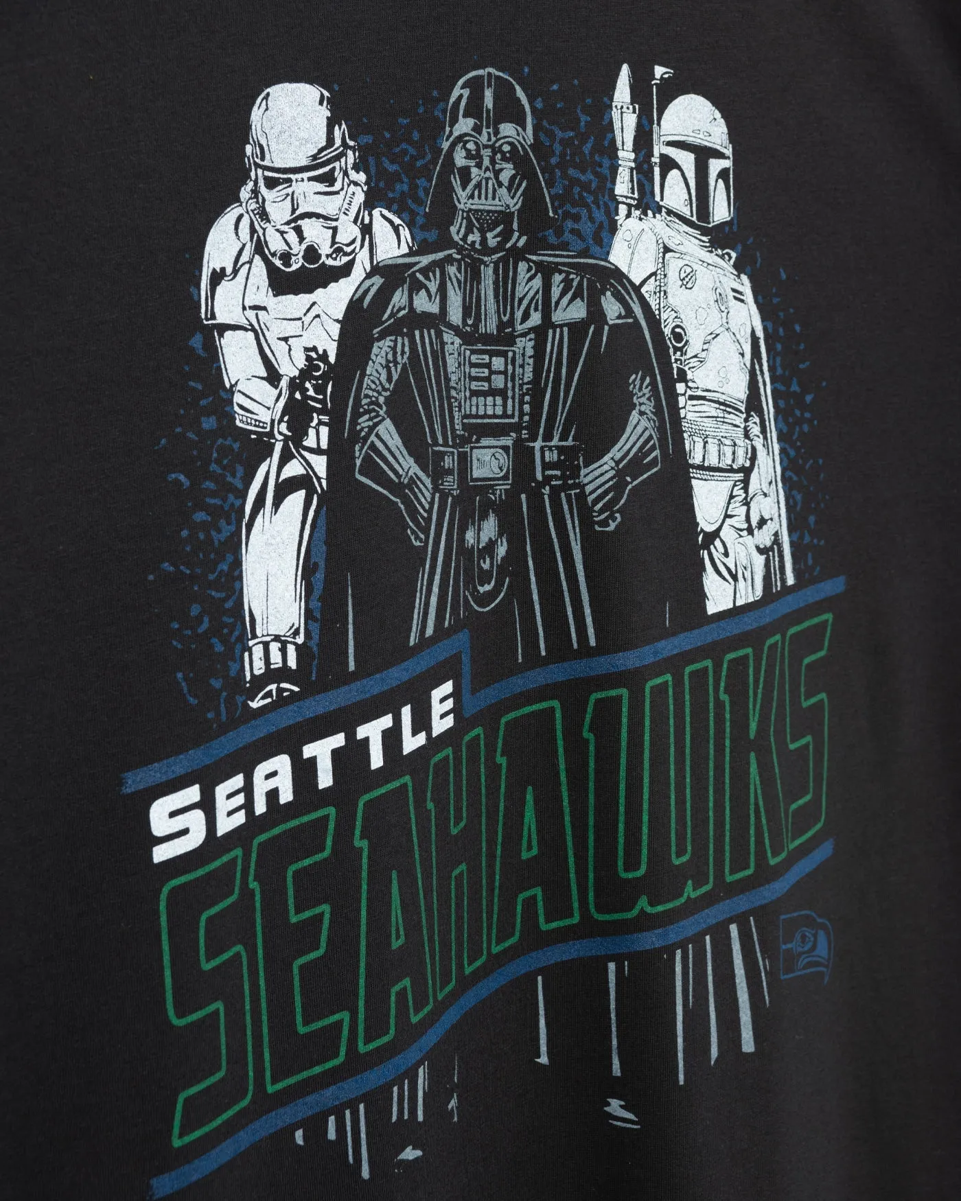 Unisex Star Wars x Junk Food x NFL Dark Side Team Seahawks Tee