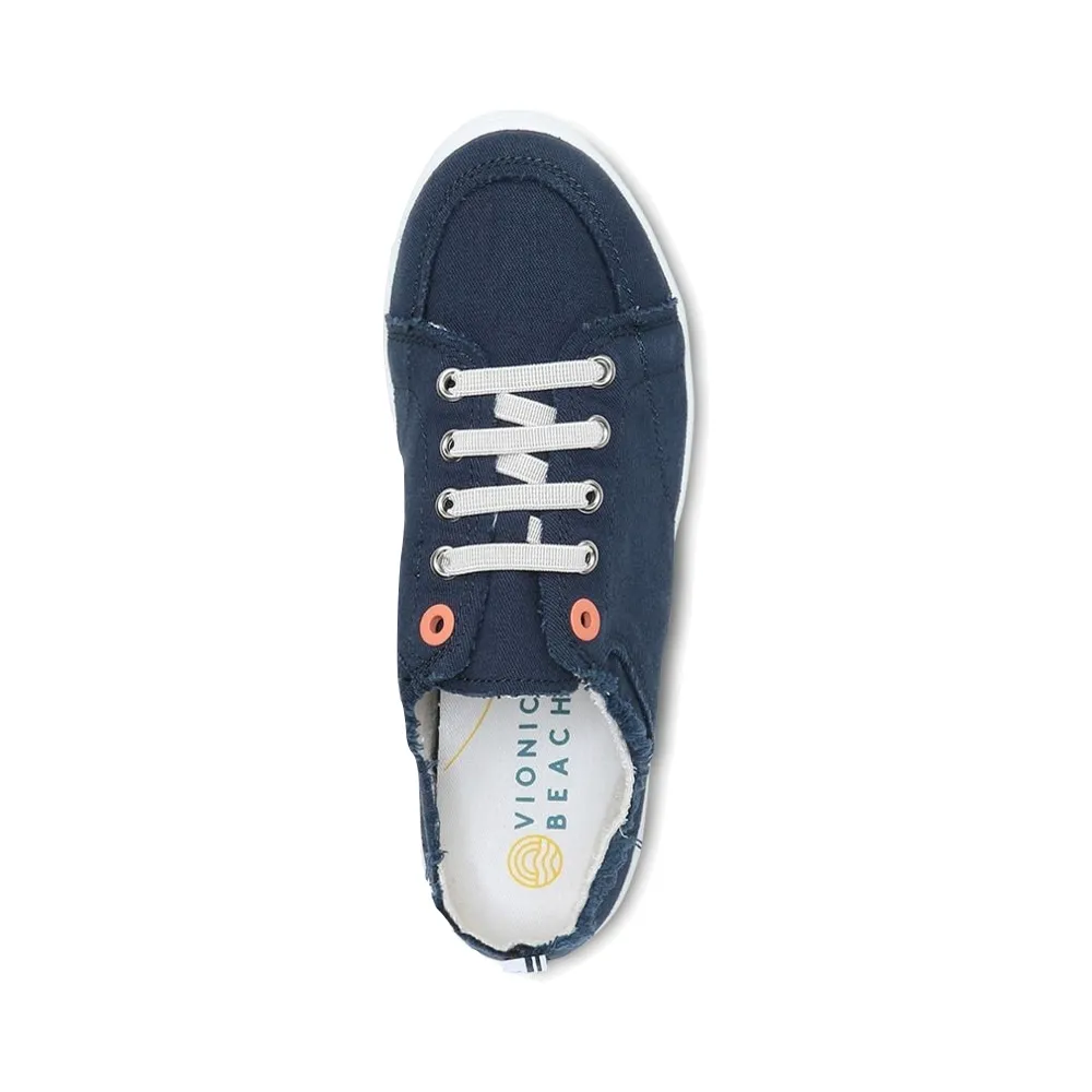 Vionic Women's Pismo Canvas Sneaker in Navy