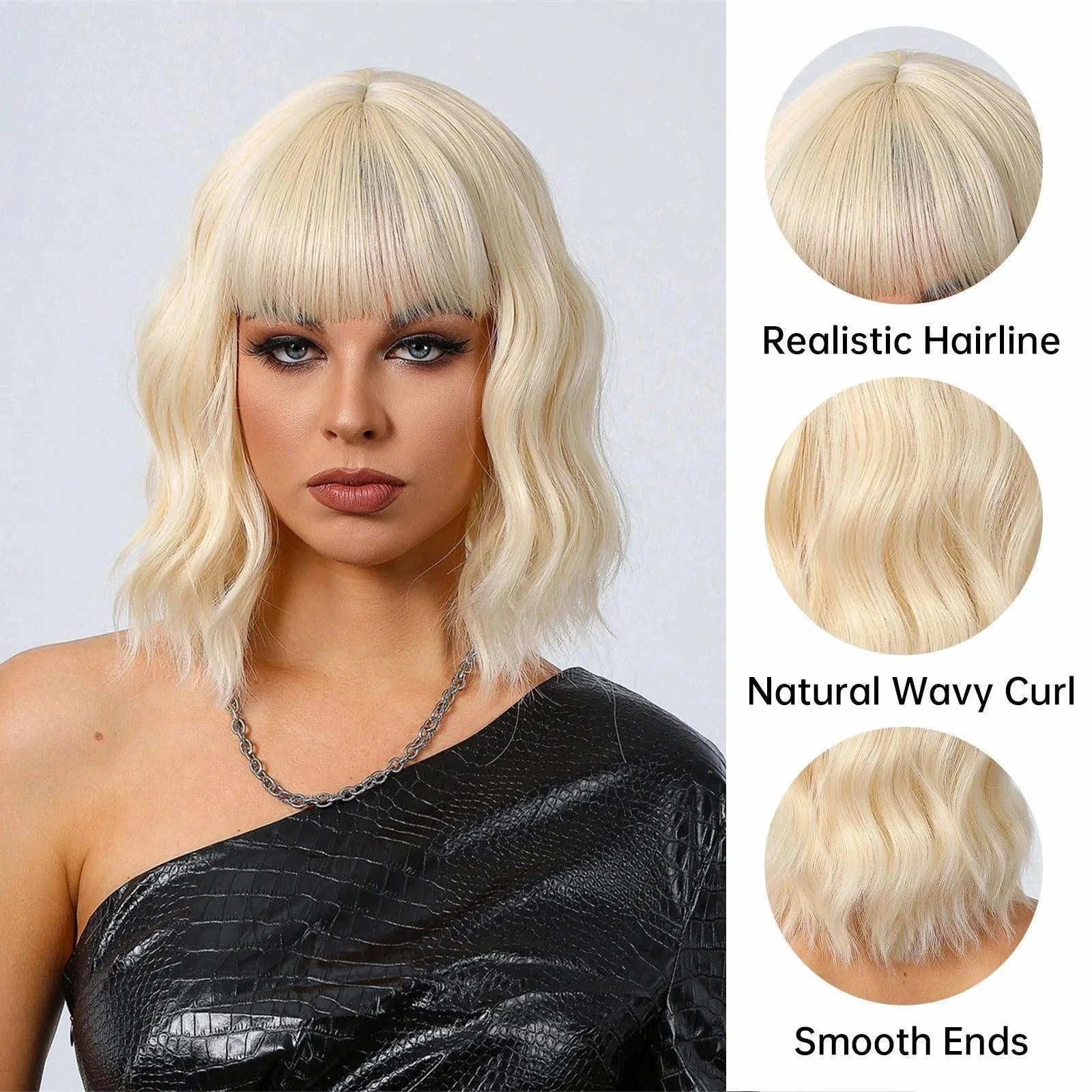 White Blonde Hair Wig