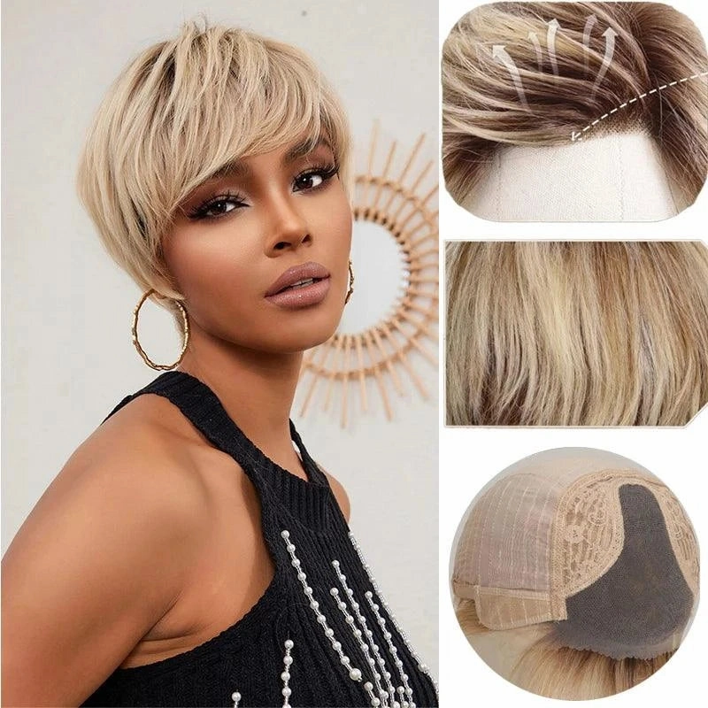 Wigs Short Blonde