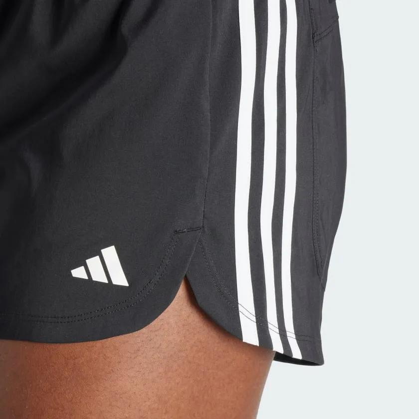 Women's adidas Pacer Training 3-Stripes Woven High-Rise Shorts
