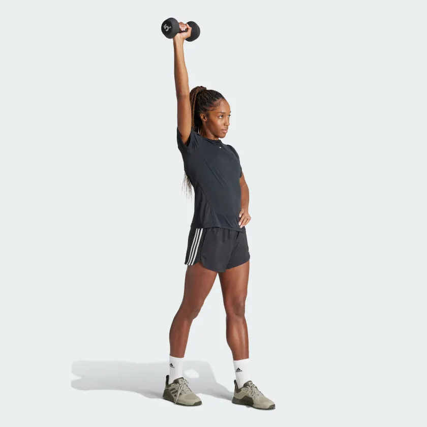 Women's adidas Pacer Training 3-Stripes Woven High-Rise Shorts
