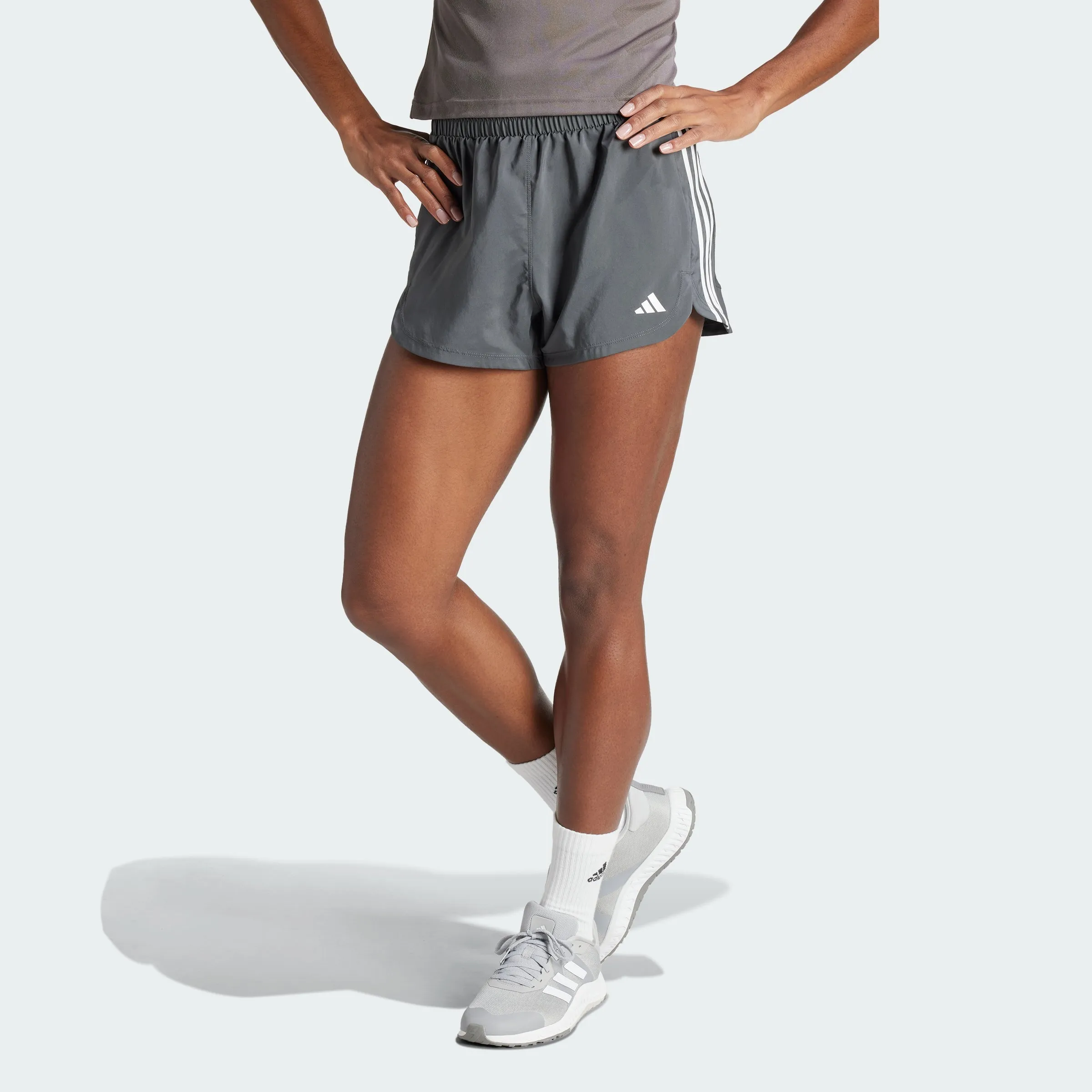 Women's adidas Pacer Training 3-Stripes Woven High-Rise Shorts