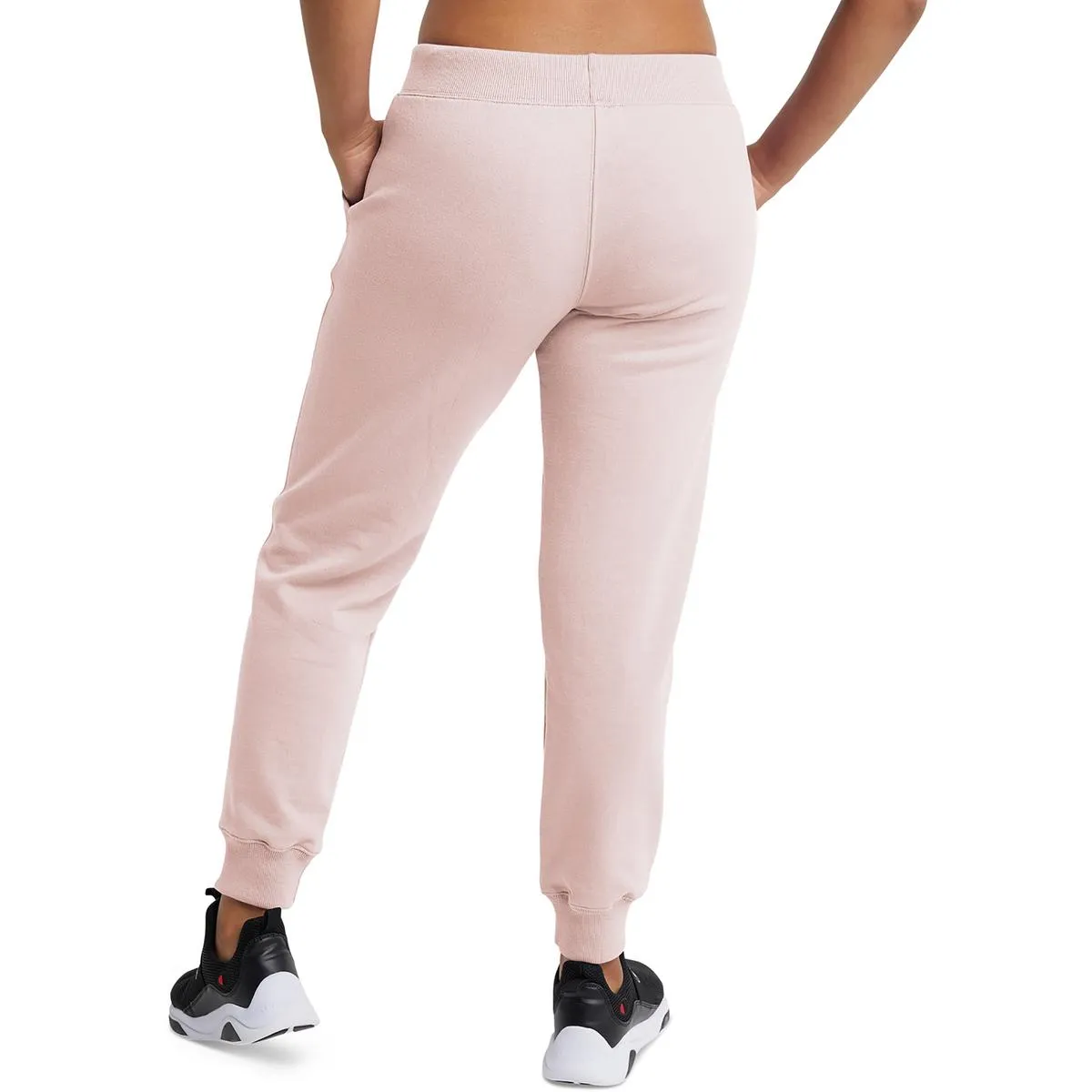 Womens Drawstring Hem Cotton Jogger Pants