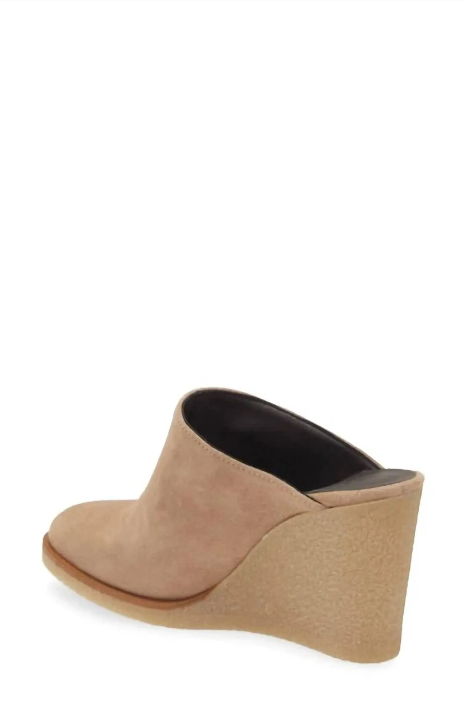 Women's Florie Wedge Mule In Biscuit Suede