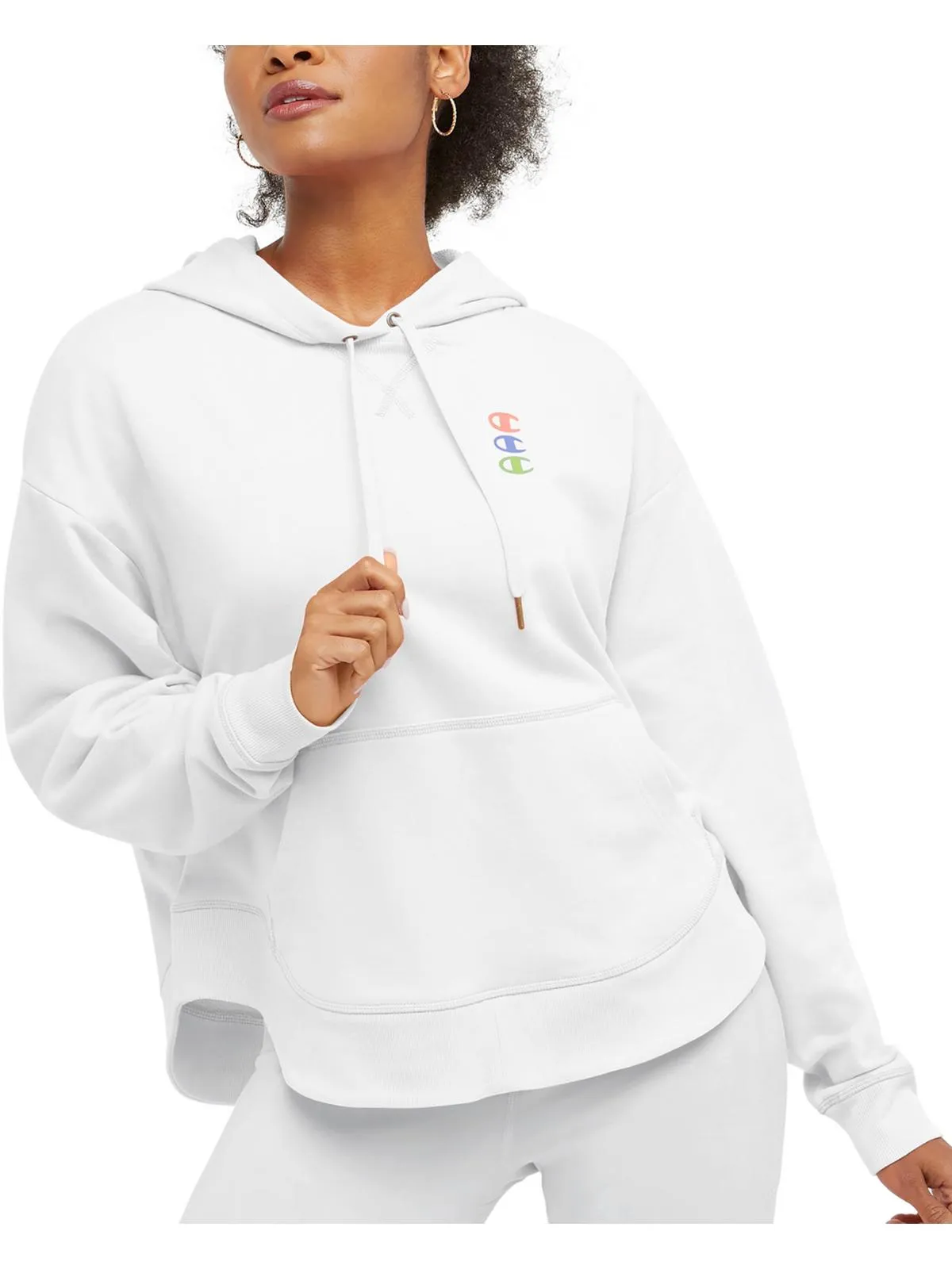 Womens Logo Cotton Hoodie