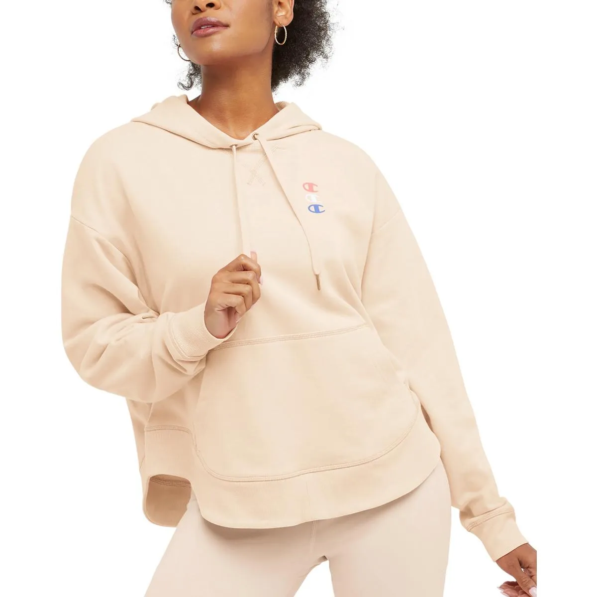 Womens Logo Cotton Hoodie