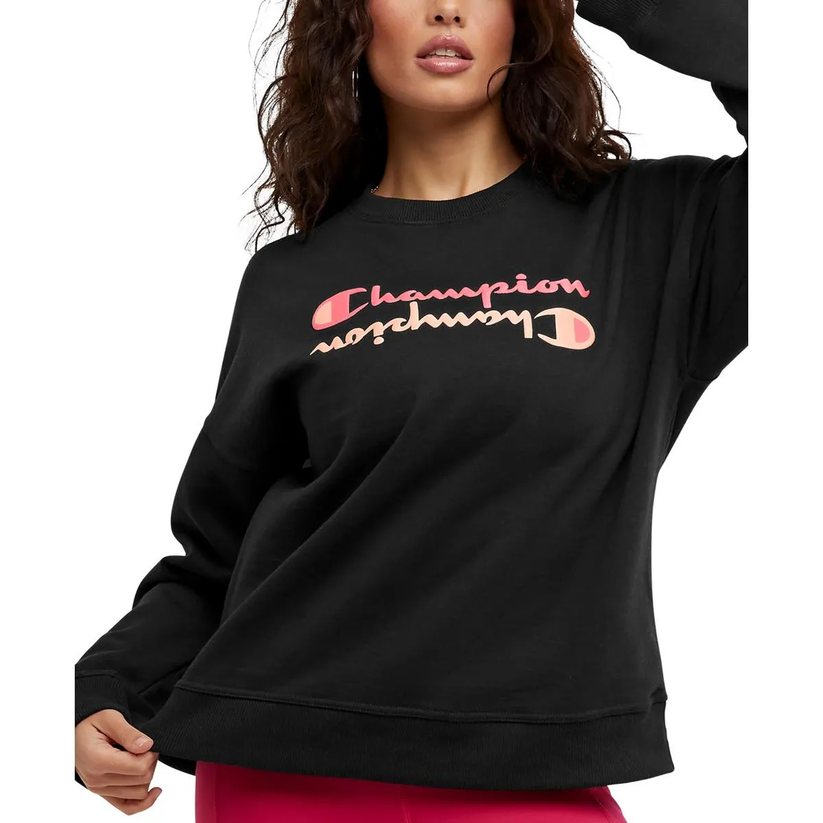 Womens Logo Knit Sweatshirt