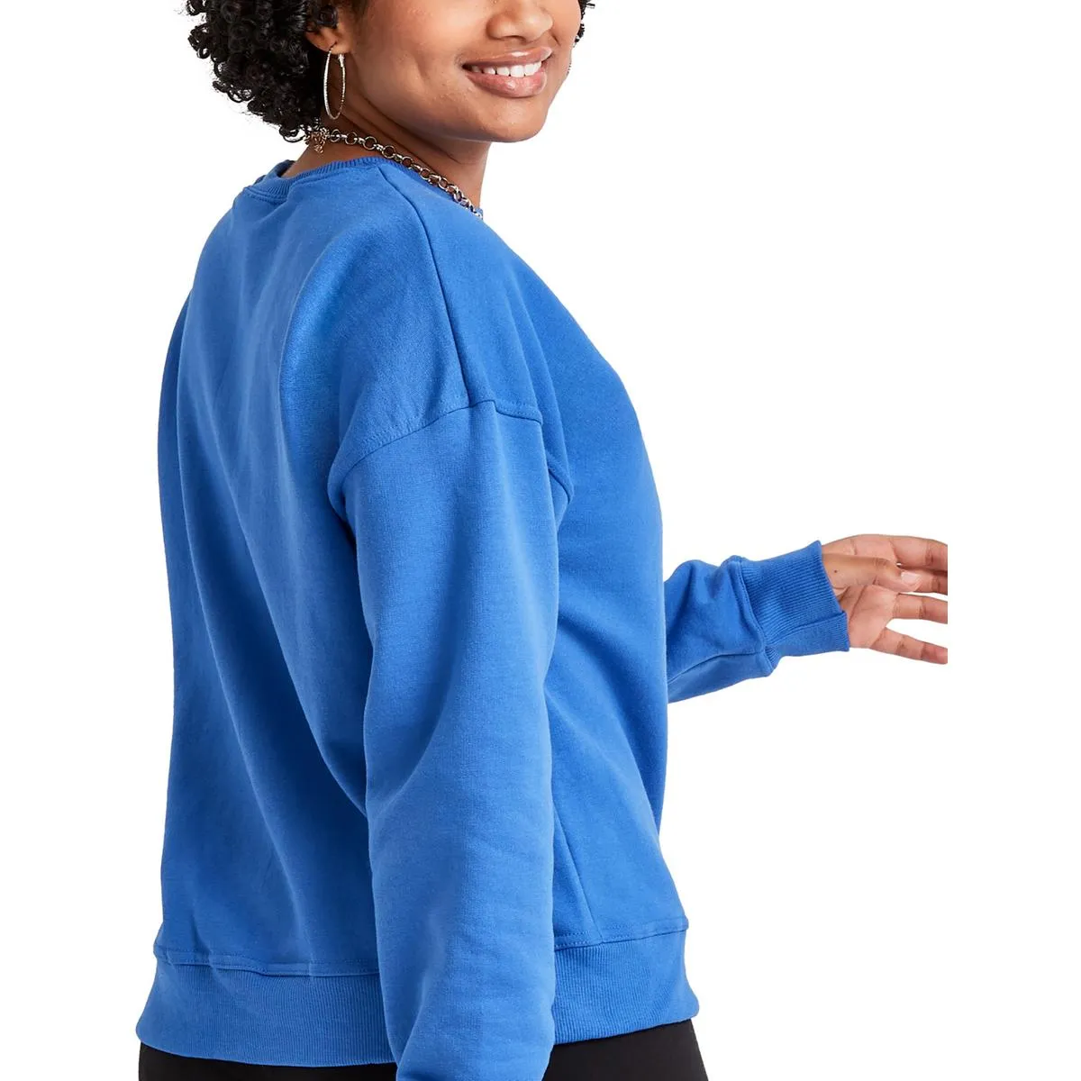 Womens Logo Knit Sweatshirt