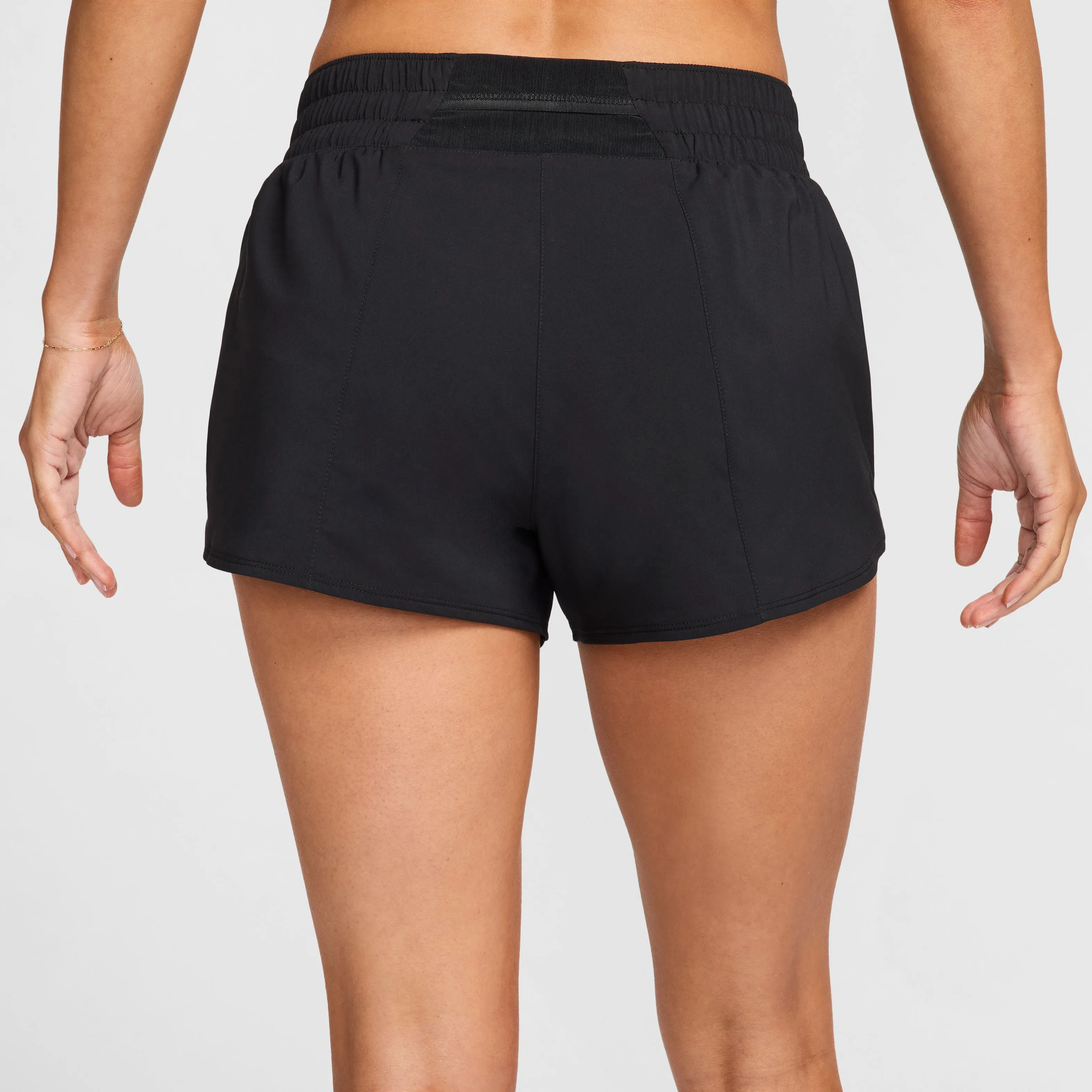 Women's One Mid-Rise Brief-Lined Graphic Shorts