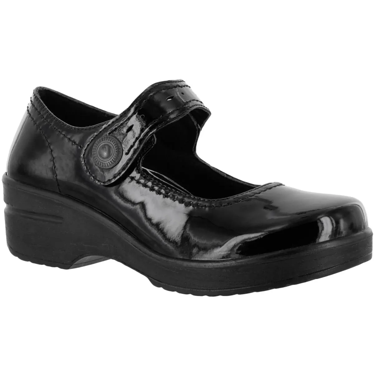 Womens Patent Slip Resistant Work and Safety Shoes