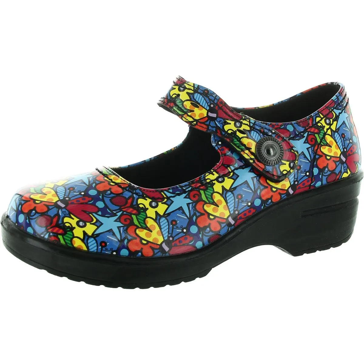 Womens Patent Slip Resistant Work and Safety Shoes