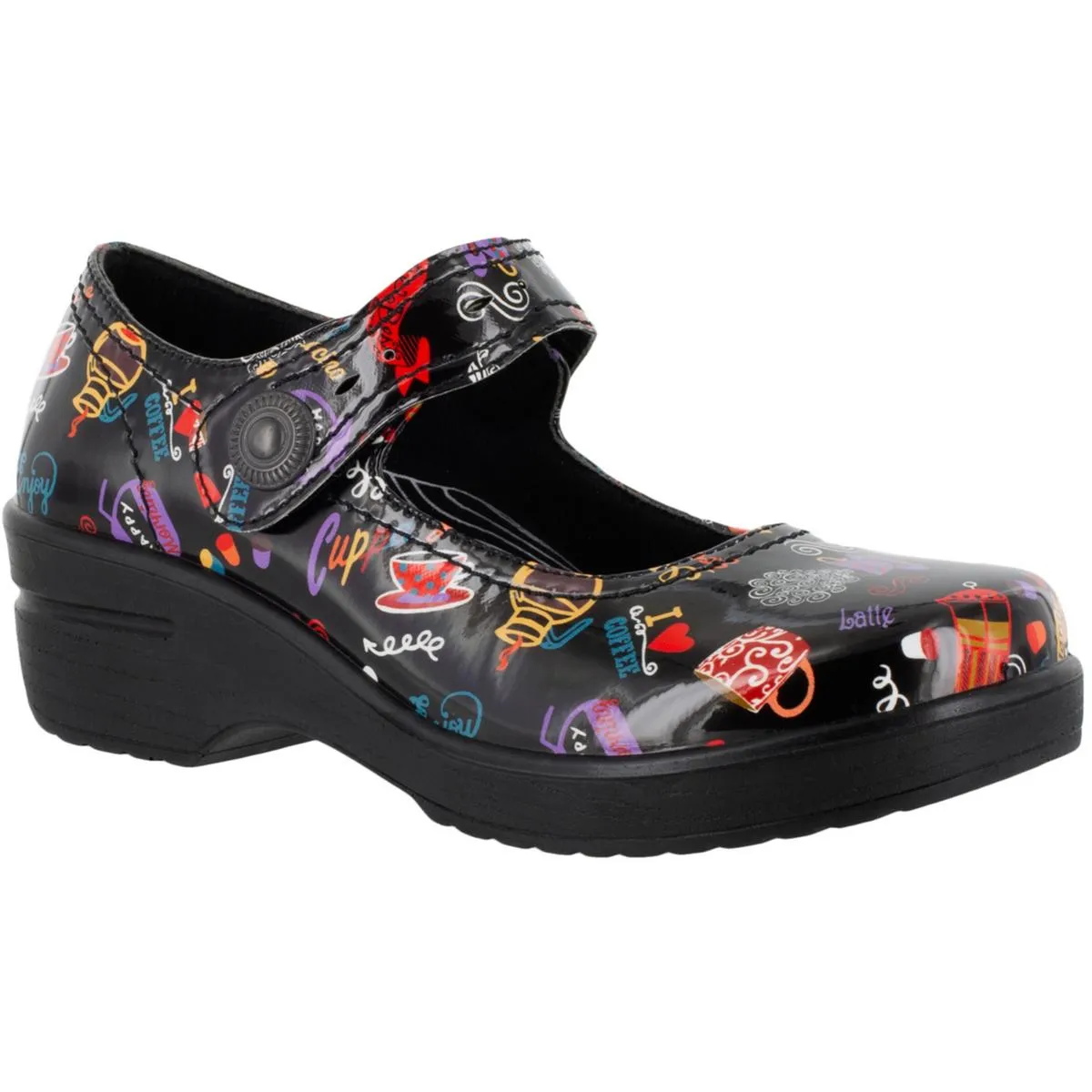 Womens Patent Slip Resistant Work and Safety Shoes