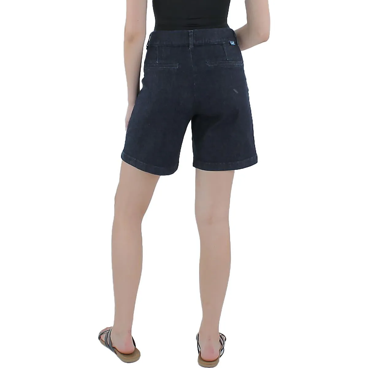Womens Pockets Denim Denim Shorts