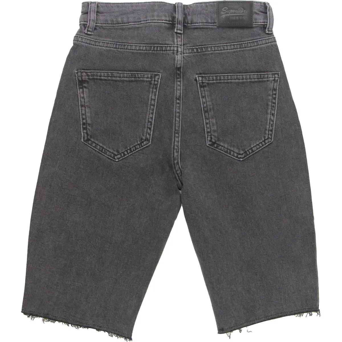 Womens Raw Hem Jean Denim Shorts