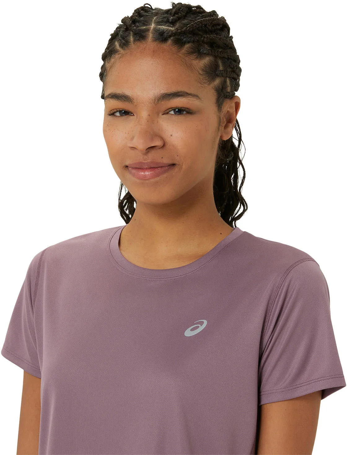 Women's Silver Short Sleeve Top