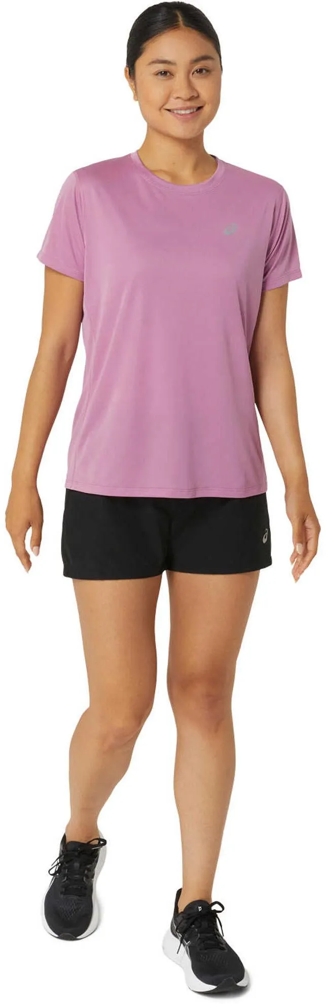 Women's Silver Short Sleeve Top