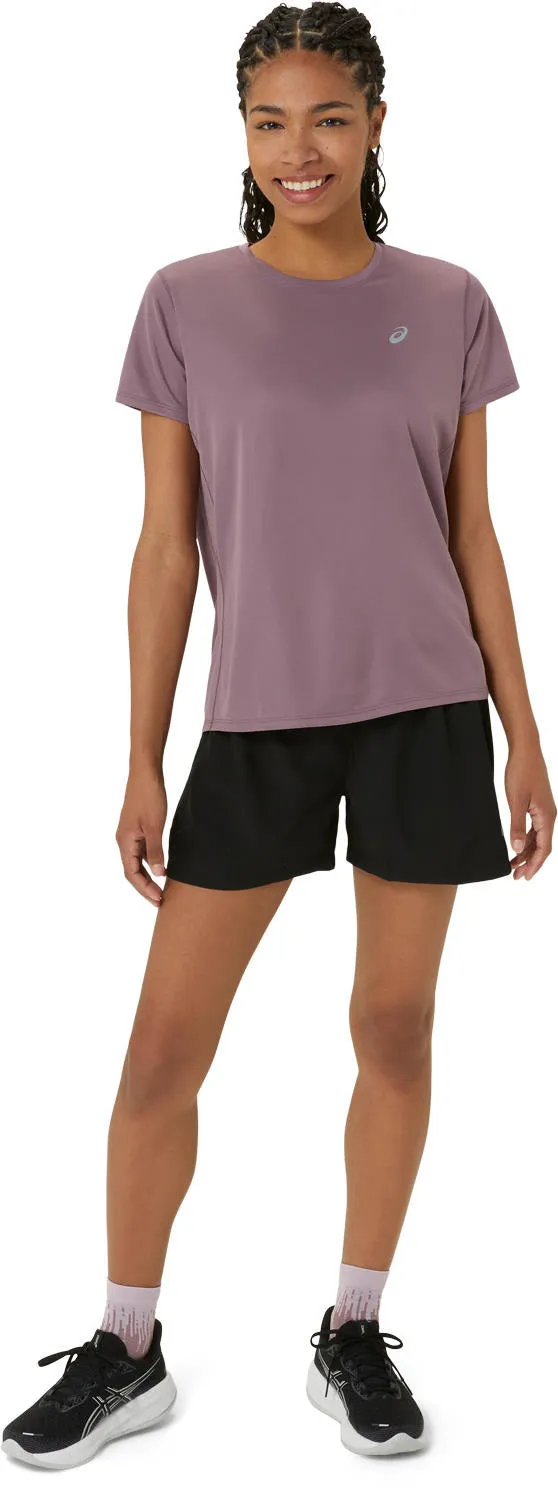 Women's Silver Short Sleeve Top