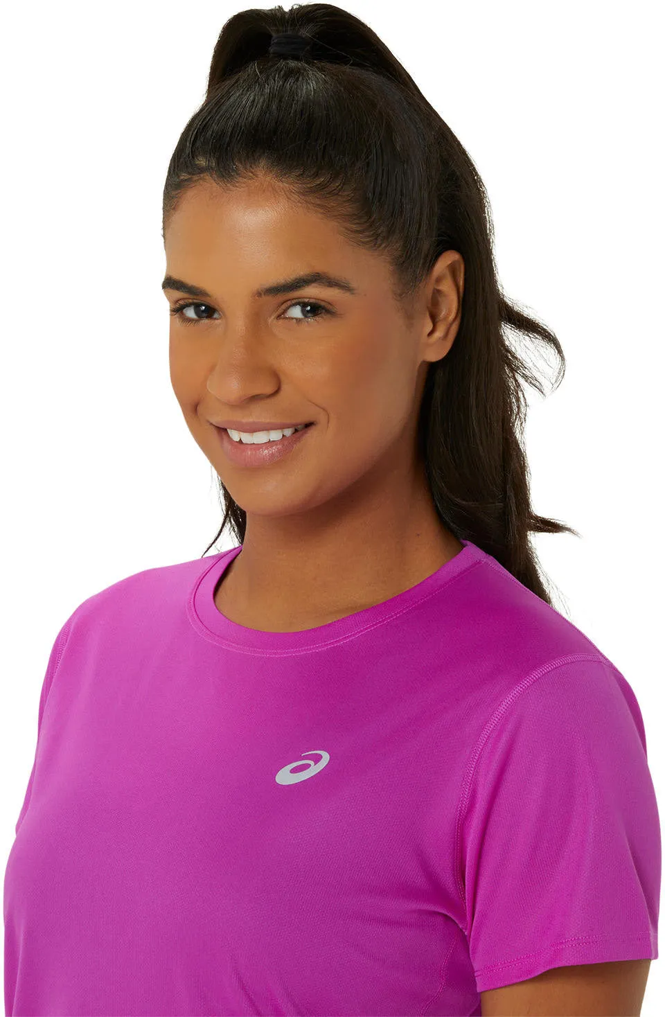 Women's Silver Short Sleeve Top