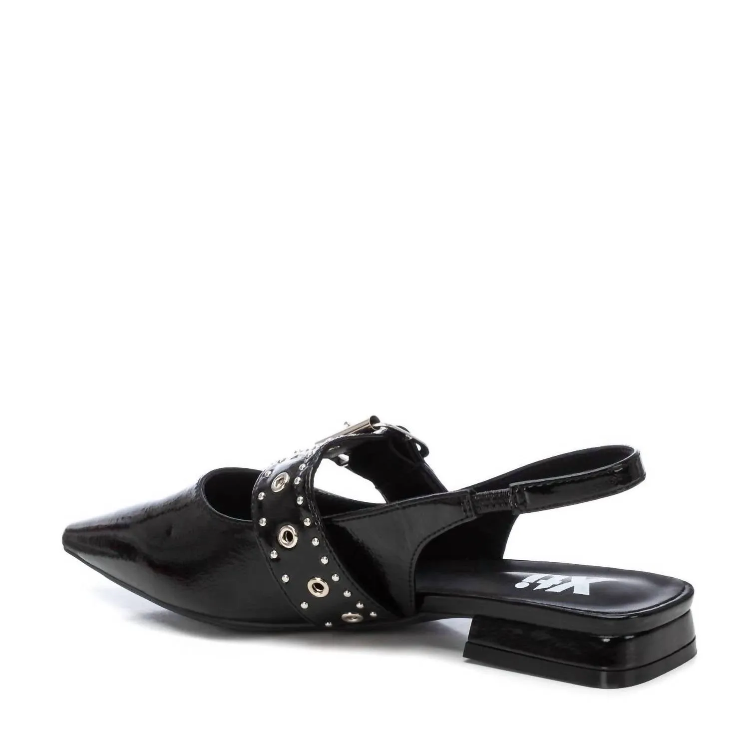 Women's Slingback Flat Shoes In Black