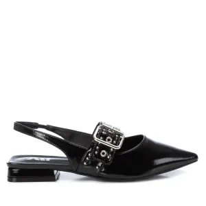 Women's Slingback Flat Shoes In Black