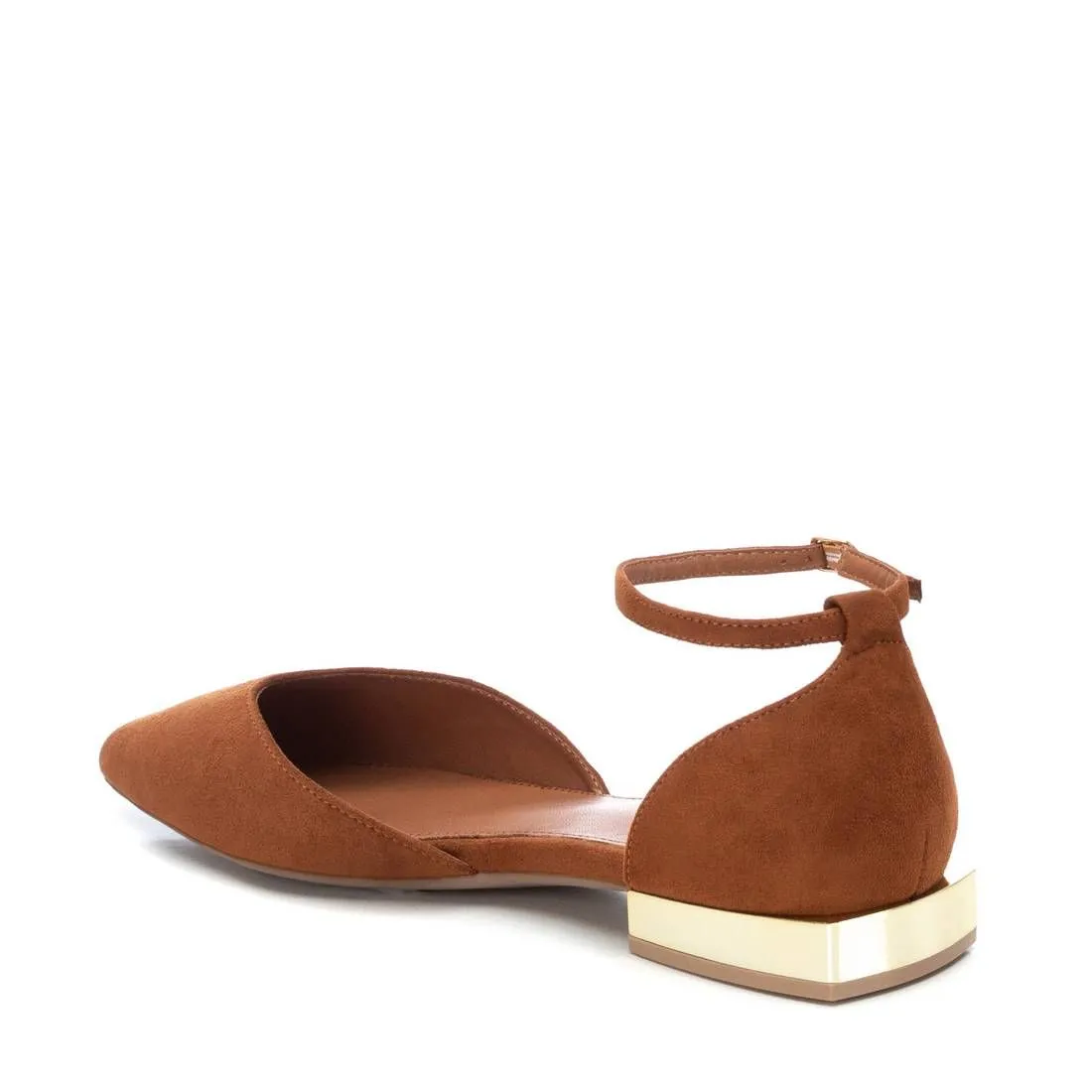 Women's Suede Pointy Toe Ballet Flats By XTI_