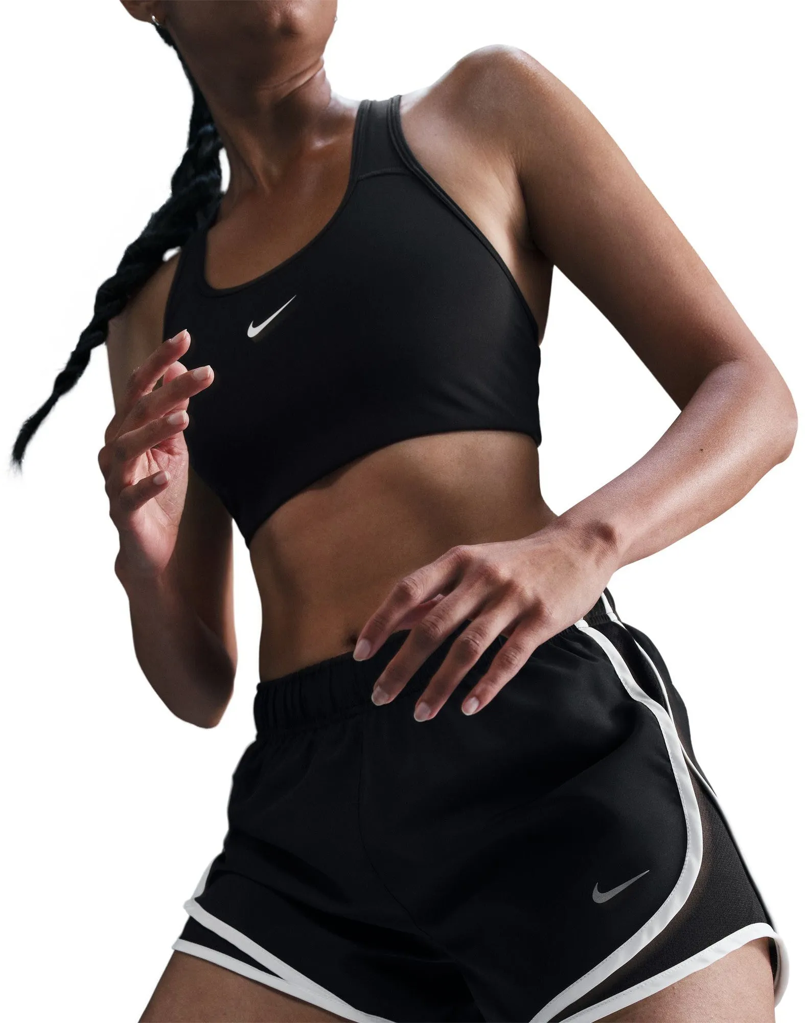 Women's Tempo Dri-FIT Mid-Rise Brief-Lined Running Shorts