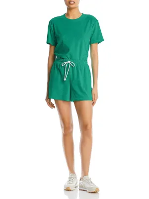 Womens Terry Cloth Short High-Waist Shorts