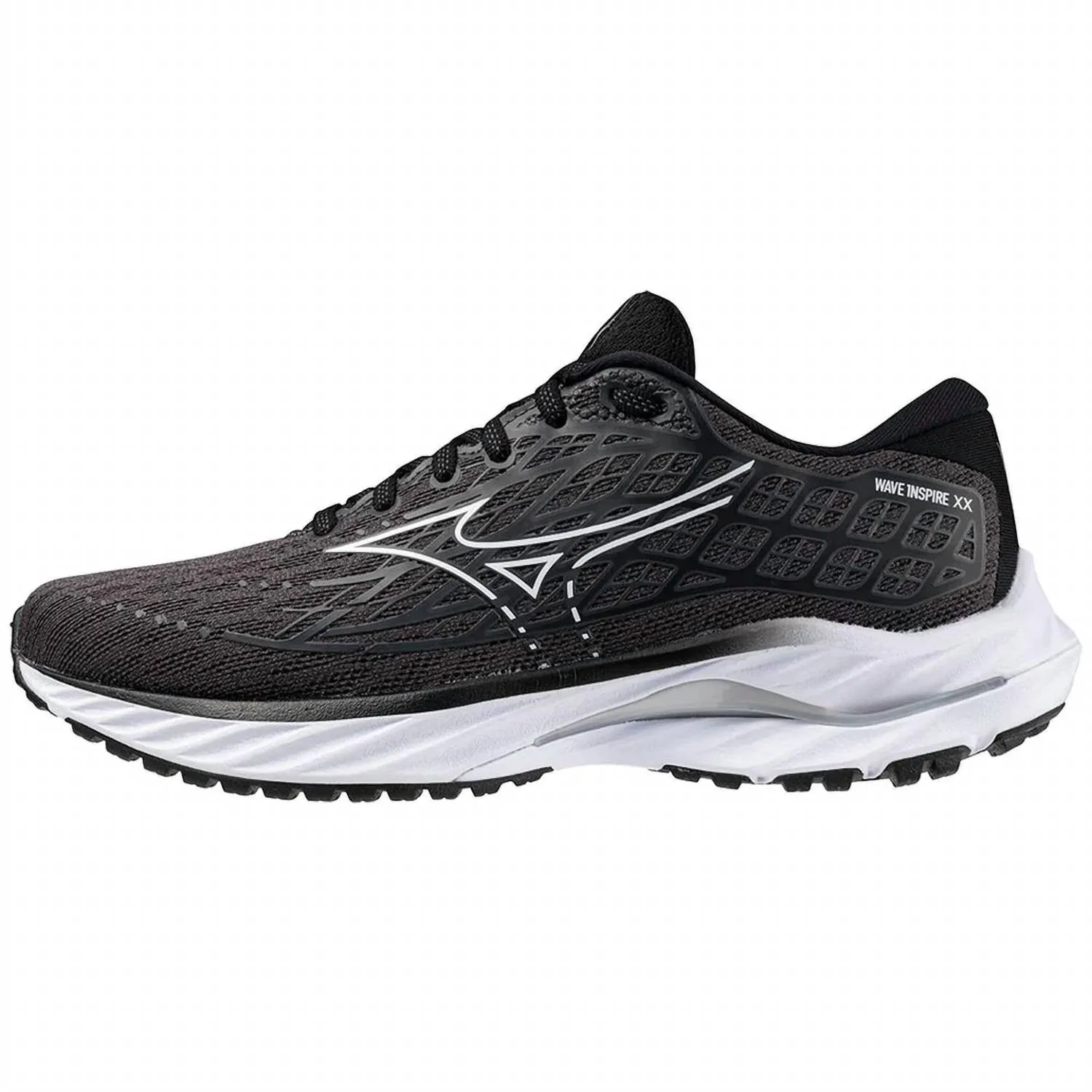 Women's Wave Inspire 20 Running Shoes In Ebony/white