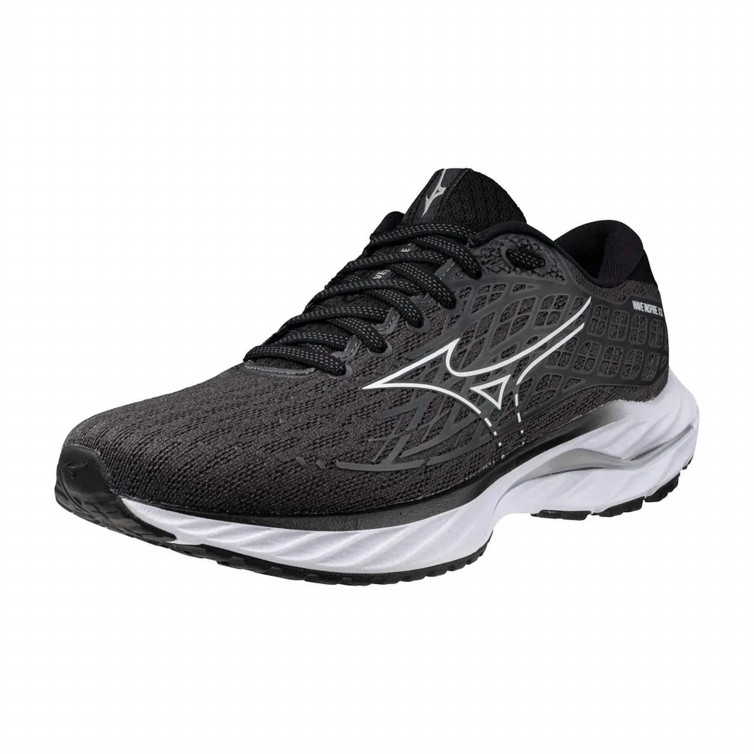 Women's Wave Inspire 20 Running Shoes In Ebony/white