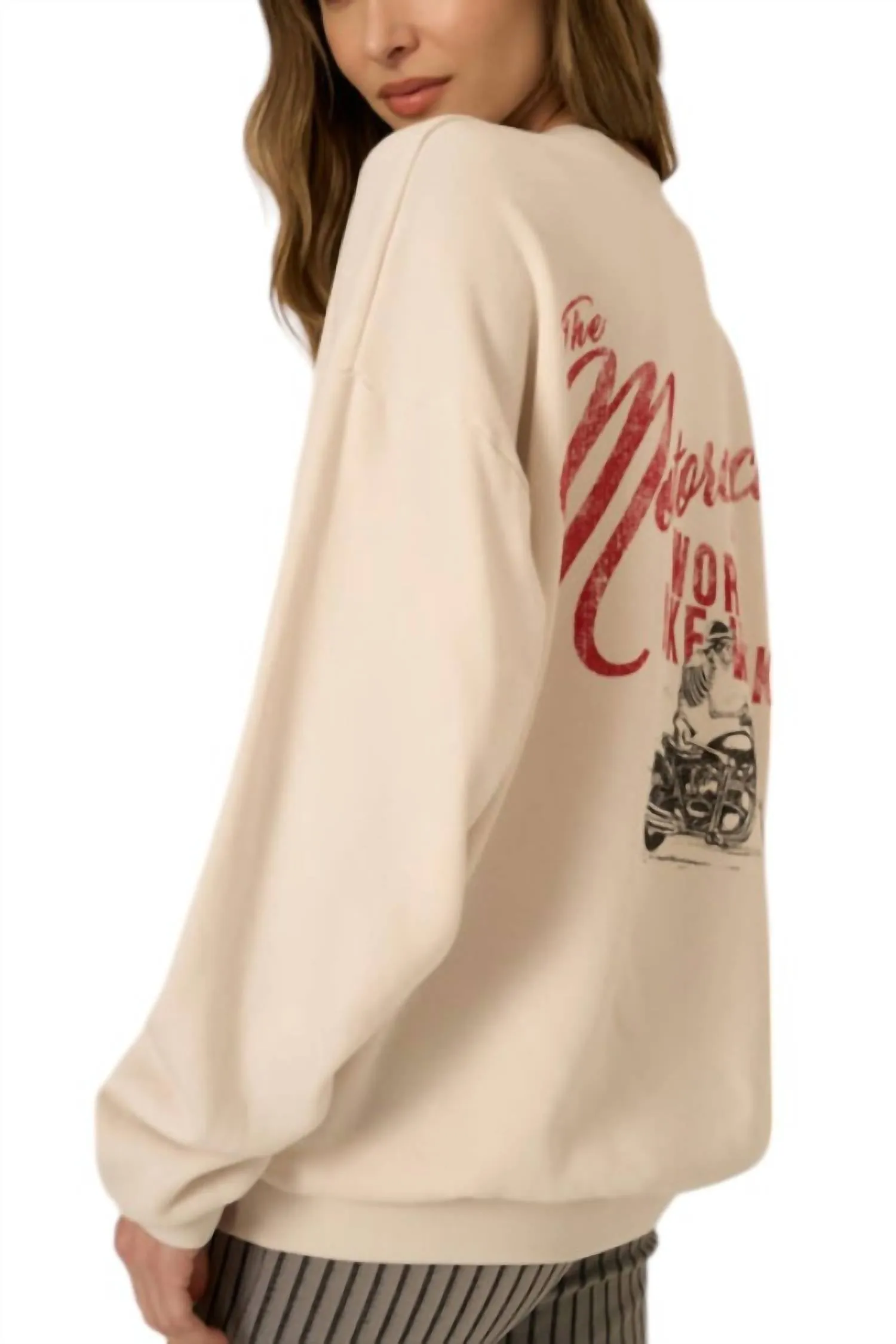 World Bike Week Sweatshirt In Vintage White