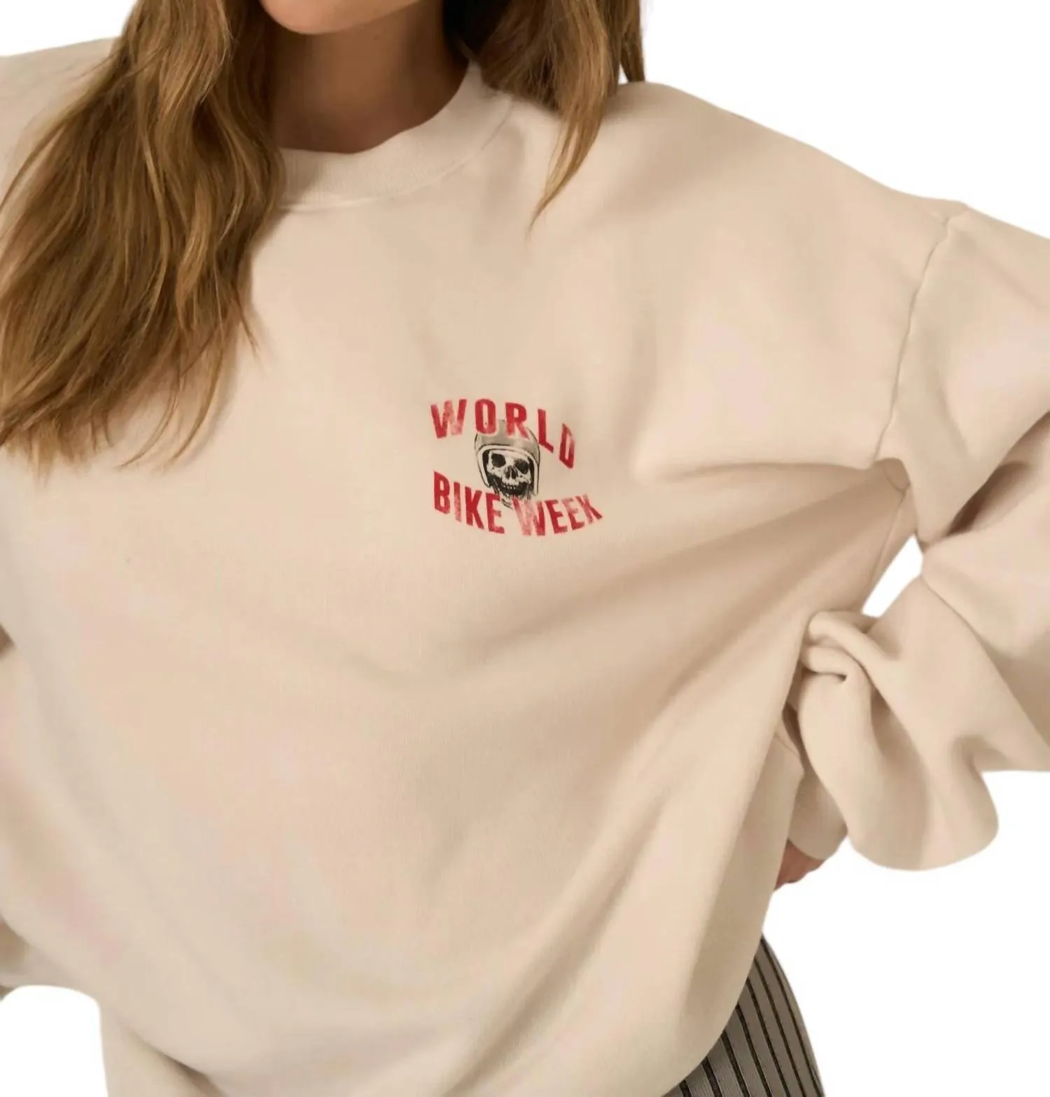 World Bike Week Sweatshirt In Vintage White